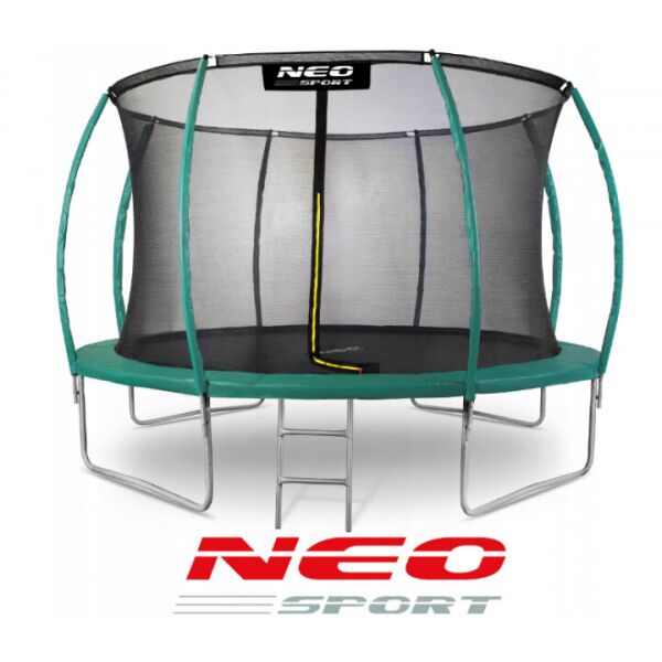 

Батут NEO SPORT 374 см с внешней сетью, до 140 кг, + лесенка в комплекте, США