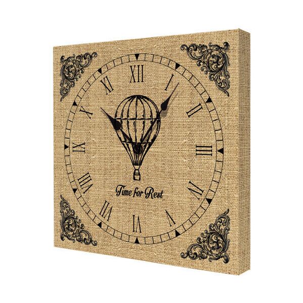 

Часы настенные на холсте Presentville Time for rest 35х35х4,2 см