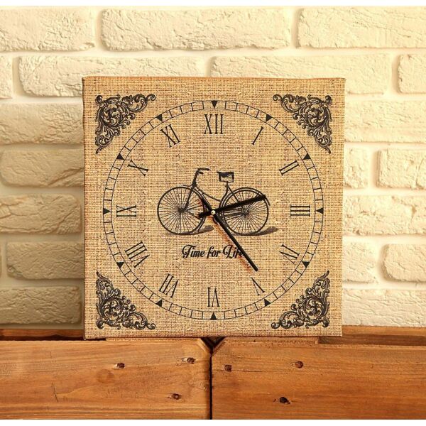 

Часы настенные на холсте Presentville Time for life 35х35х4,2 см