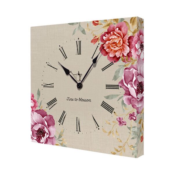 

Часы настенные на холсте Presentville Time to blossom 35х35х4,2 см