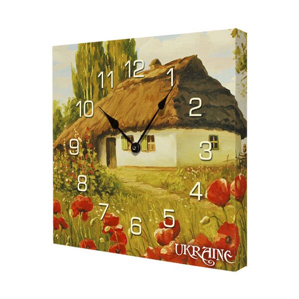 

Часы настенные на холсте Presentville Ukraine 35х35х4,2 см