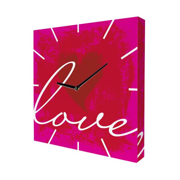 

Часы настенные на холсте Presentville Love 35х35х4,2 см