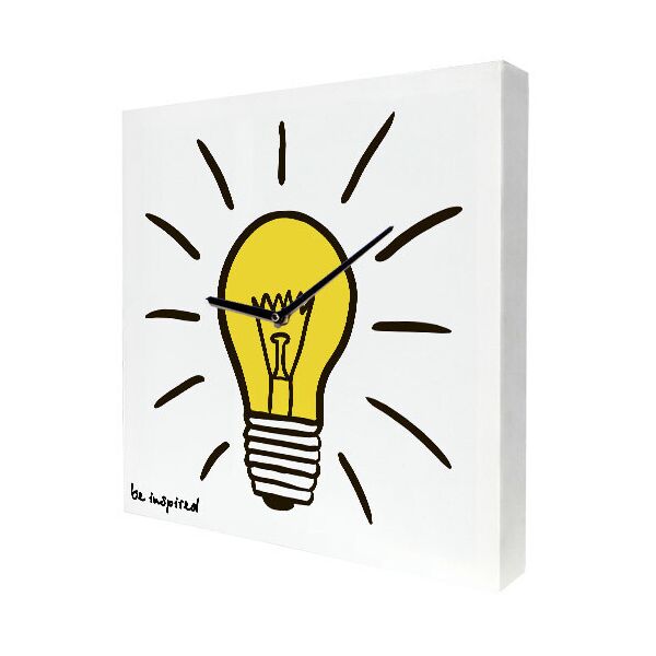 

Часы настенные на холсте Presentville Be inspired 35х35х4,2 см