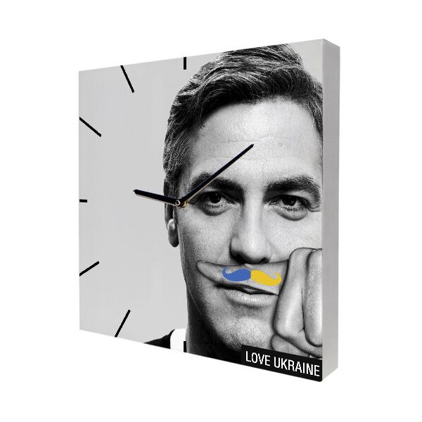 

Часы настенные на холсте Presentville Love Ukraine 35х35х4,2 см