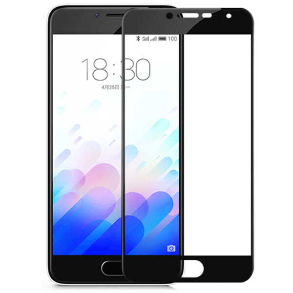 

MEIZU M6 Note (0.3 мм, 2.5D, с золотистым Silk Screen покрытием) (17604)