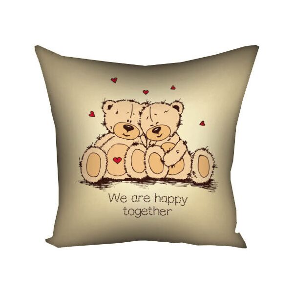 

Подушка с принтом Presentville Weare happy together 40x40 см