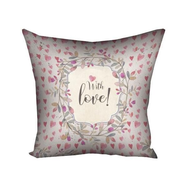 

Подушка с принтом Presentville With love! 40x40 см