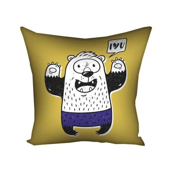 

Подушка с принтом Presentville I love you монстрик 40x40 см