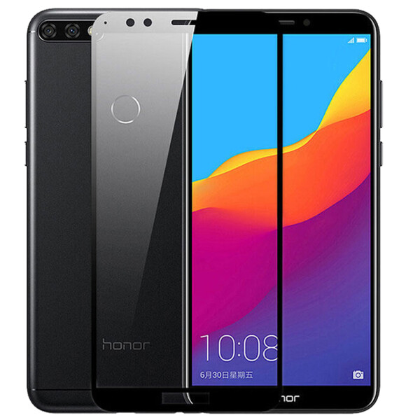 

HUAWEI P10 Lite (0.3 мм, 2.5D, с чёрным Silk Screen покрытием) (19739)