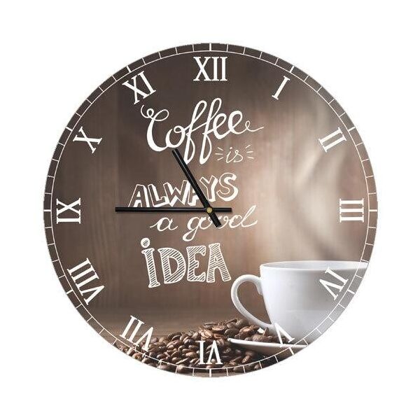 

Часы настенные круглые Presentville Coffee 36 см