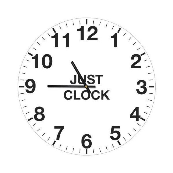 

Часы настенные круглые Presentville Just clock 36 см