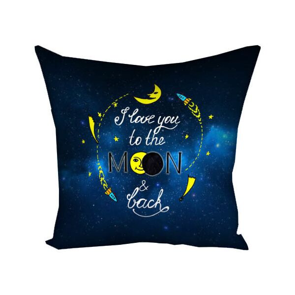 

Подушка с принтом Presentville I love you to the moon & back 40x40 см