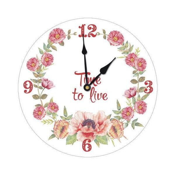 

Часы настенные круглые Presentville Time to live 36 см