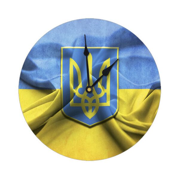 

Часы настенные круглые Presentville Герб Украины 36 см