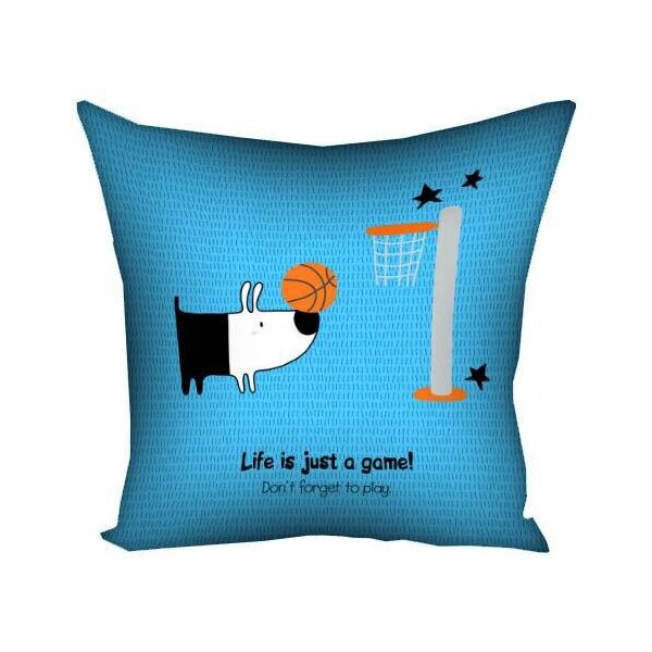 

Подушка с принтом Presentville Life is just a game! 40x40 см