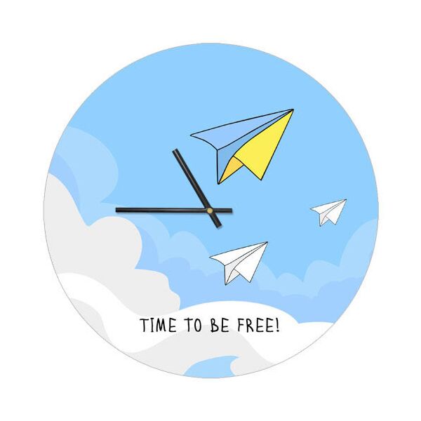 

Часы настенные круглые Presentville Time to be free! 36 см