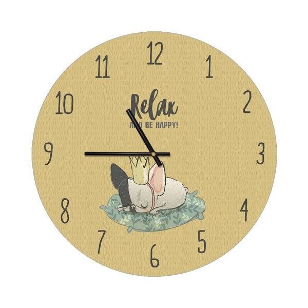 

Часы настенные круглые Presentville Relax and be happy 36 см