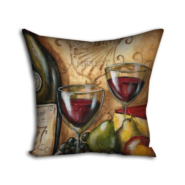 

Подушка с принтом Presentville Merlot 40x40 см