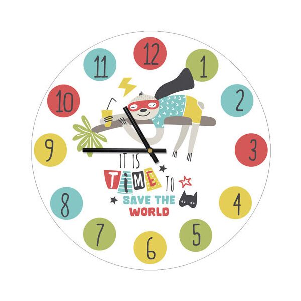 

Часы настенные круглые Presentville It is time to save the world 36 см