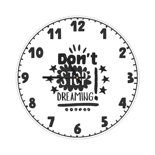 

Часы настенные круглые Presentville Don`t stop dreaming! 36 см