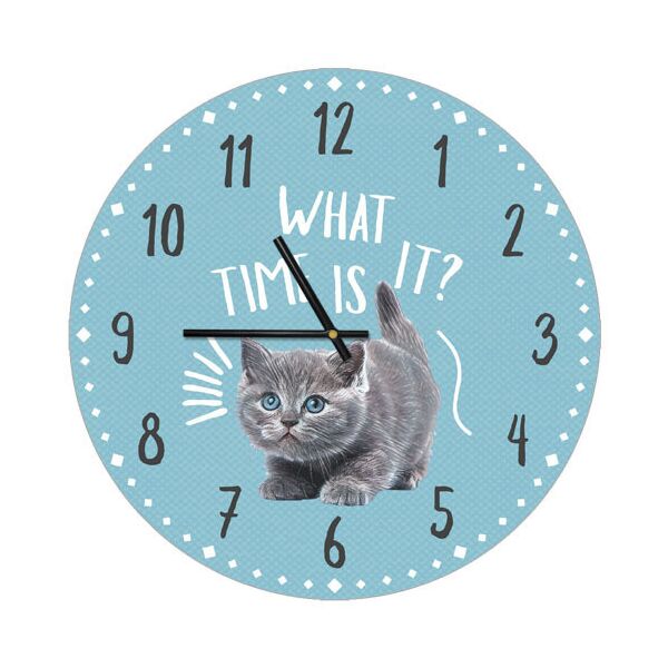 

Часы настенные круглые Presentville What time is it 36 см