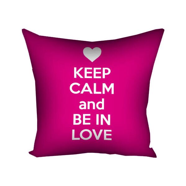

Подушка с принтом Presentville Keep calm and be in love 40x40 см