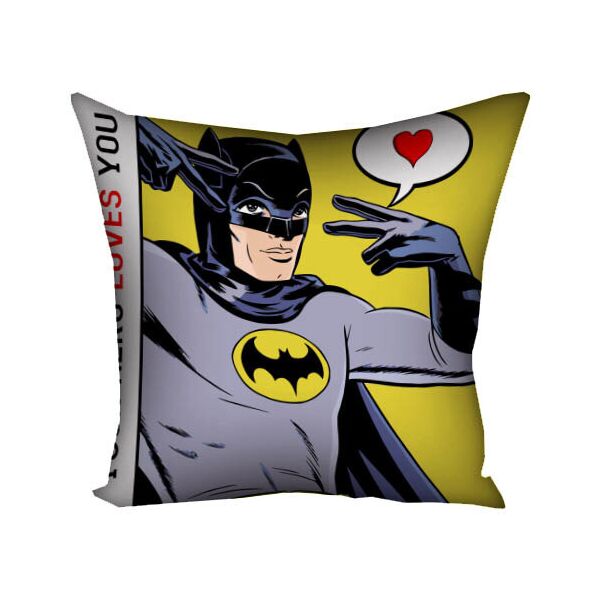 

Подушка с принтом Presentville Batman loves you 40x40 см