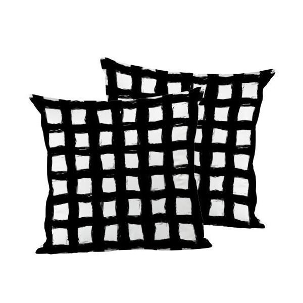 

Подушка декоративная шелковая Presentville Клетка 45x45 см