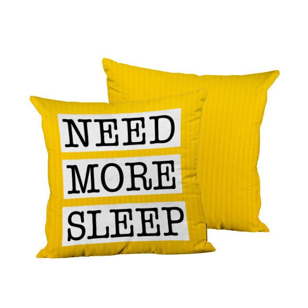 

Подушка декоративная шелковая Presentville Need more sleep 45x45 см
