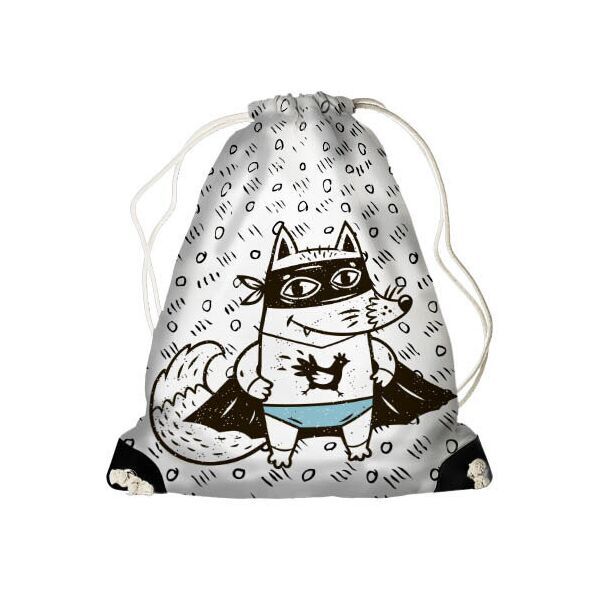 

Рюкзак-мешок MINI Presentville Лис-супергерой 26x36 см