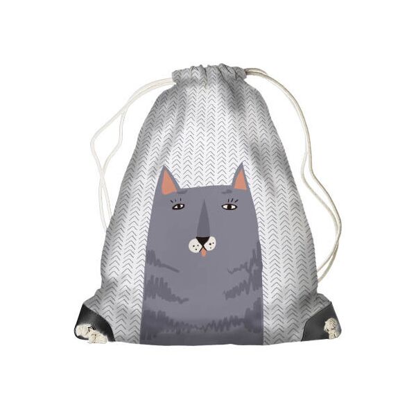 

Рюкзак-мешок MINI Presentville Серый кот 26x36 см