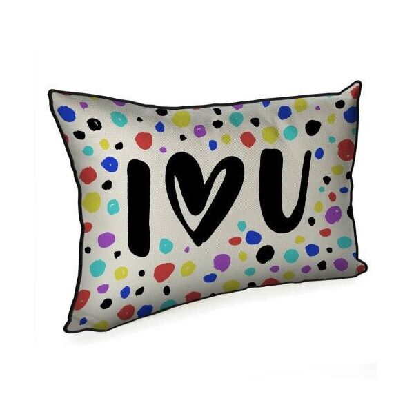 

Подушка интерьерная из мешковины Presentville I love you 45x32 см
