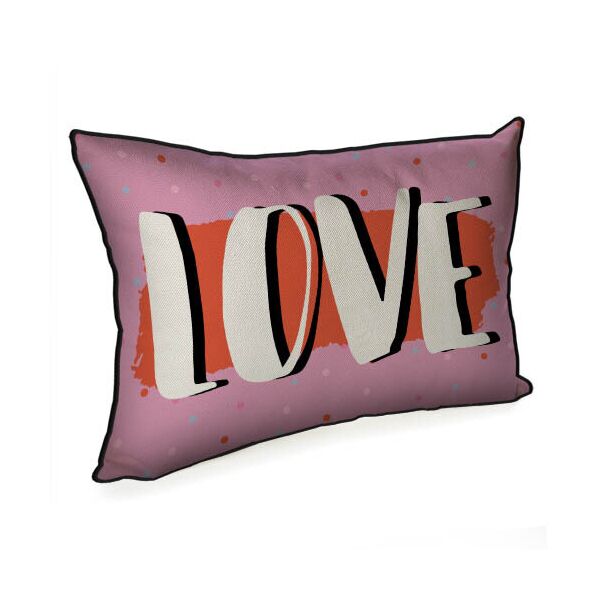 

Подушка интерьерная с мешковины Presentville Love 45x32 см