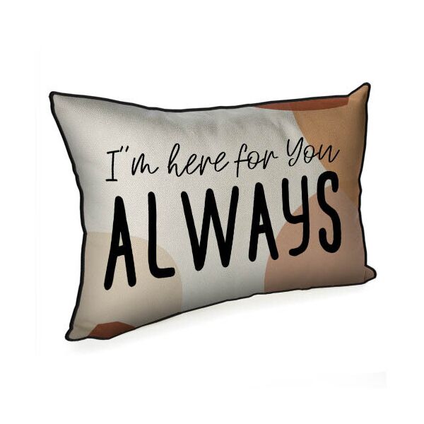 

Подушка интерьерная с мешковины Presentville I`m here for you always 45x32 см
