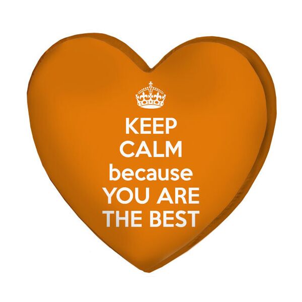 

Подушка сердце 3D Presentville Keep calm because you are the best 40х40х7,5 см