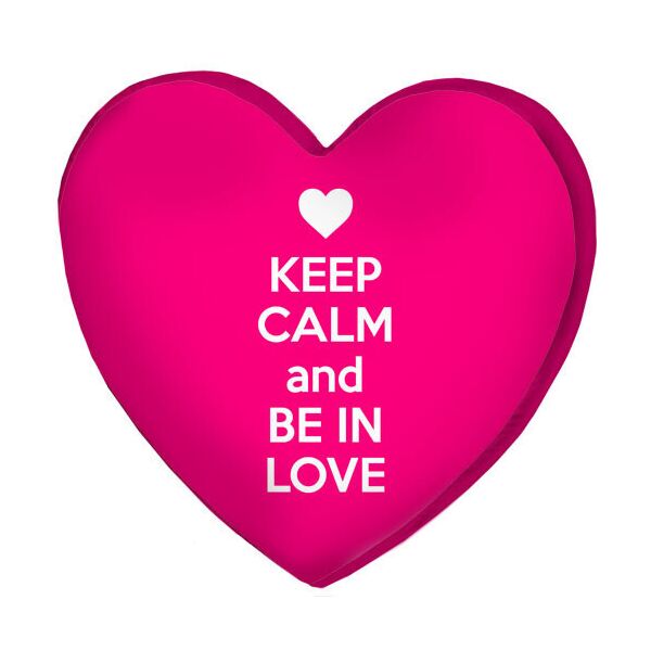 

Подушка сердце 3D Presentville Keep calm and be in love 40х40х7,5 см