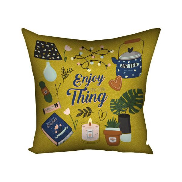 

Подушка с принтом Presentville Enjoy the little thing 40x40 см