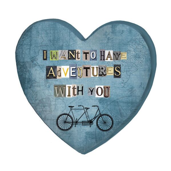 

Подушка сердце 3D Presentville I want to have adventures with you 40х40х7,5 см
