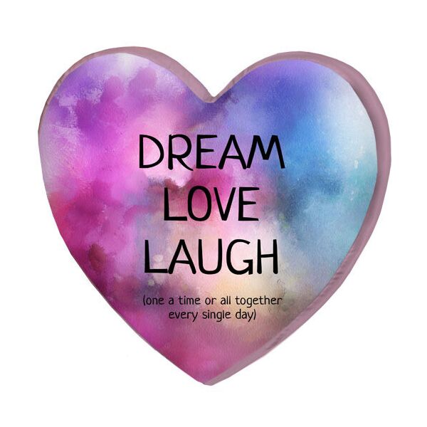 

Подушка сердце 3D Presentville Dream love laugh 40х40х7,5 см