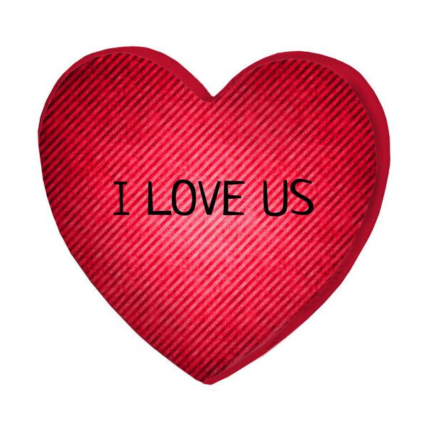 

Подушка сердце 3D Presentville I love us 40х40х7,5 см