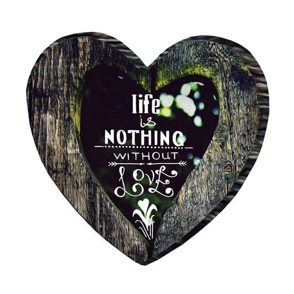

Подушка сердце 3D Presentville Life is nothing without love 40х40х7,5 см