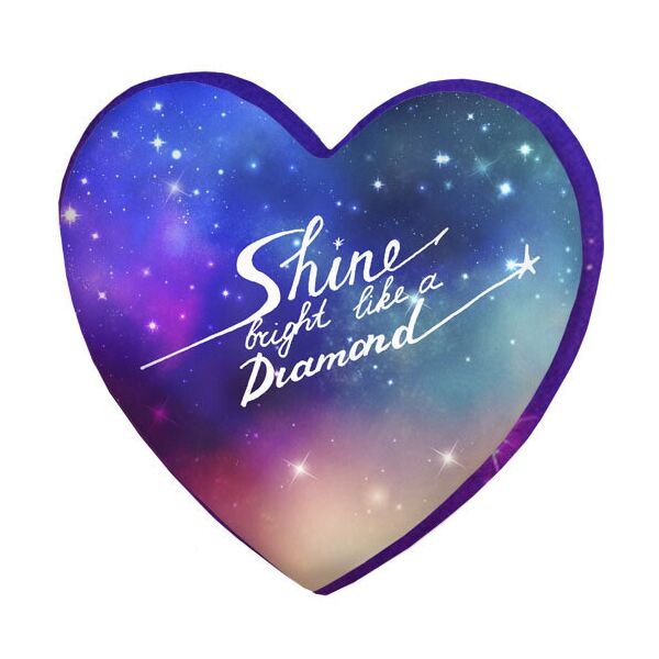 

Подушка сердце 3D Presentville Shine bright like a diamond 40х40х7,5 см