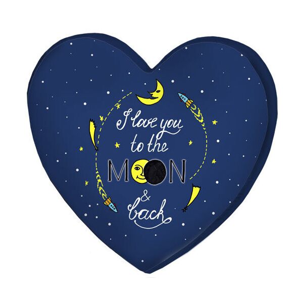 

Подушка сердце 3D Presentville I love you to the moon and back 40х40х7,5 см