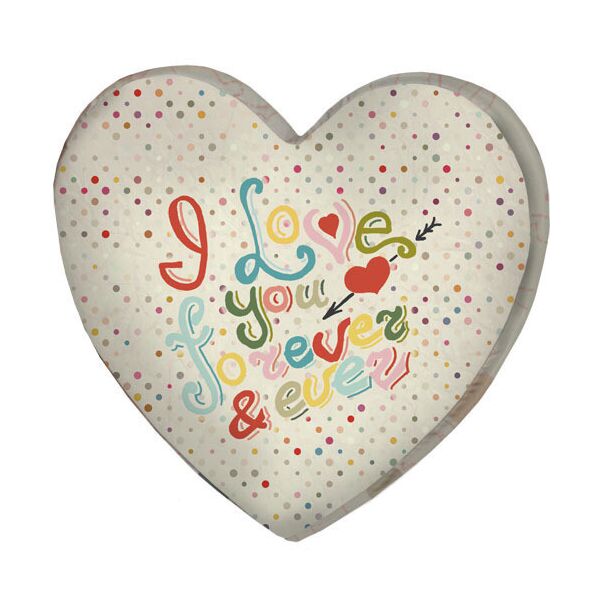 

Подушка сердце 3D Presentville I love you forever & ever 40х40х7,5 см