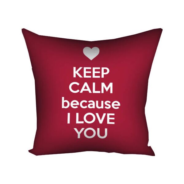

Подушка с принтом Presentville Keep calm andbecause i love you 30x30 см