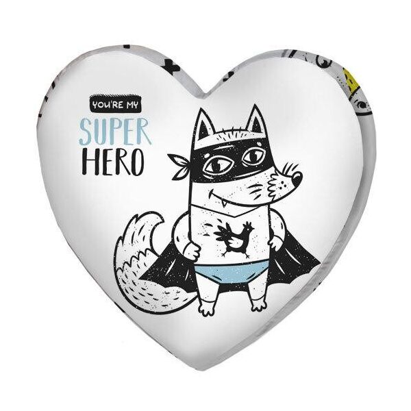

Подушка сердце 3D Presentville You`re my super hero 40х40х7,5 см