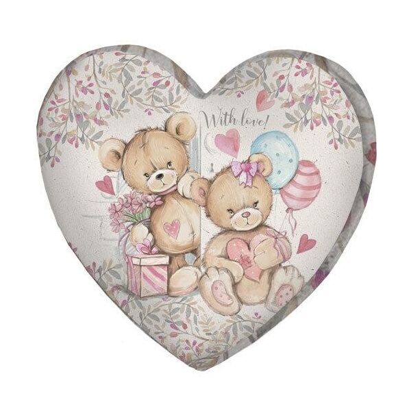 

Подушка сердце 3D Presentville With love! 40х40х7,5 см