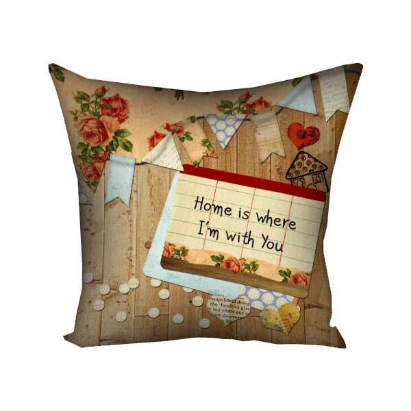 

Подушка с принтом Presentville Home is where I`m with you 30x30 см