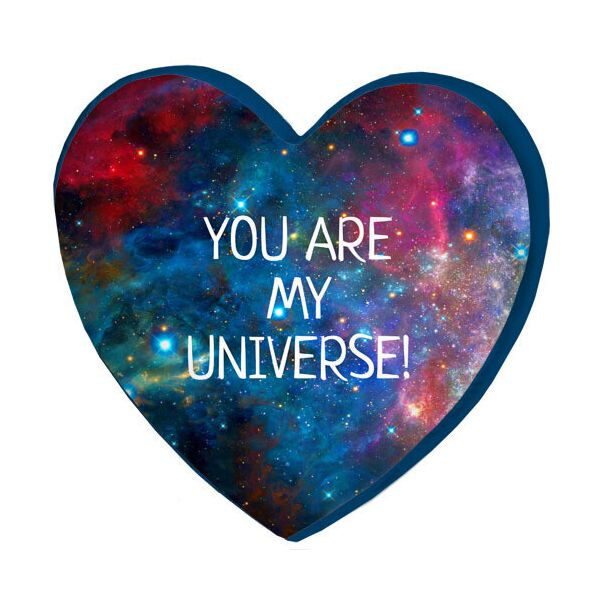 

Подушка сердце 3D Presentville You are my universe! 40х40х7,5 см