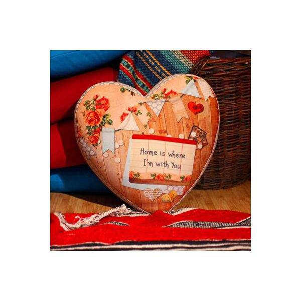 

Подушка сердце 3D Presentville Home is where I`m with you 40х40х7,5 см